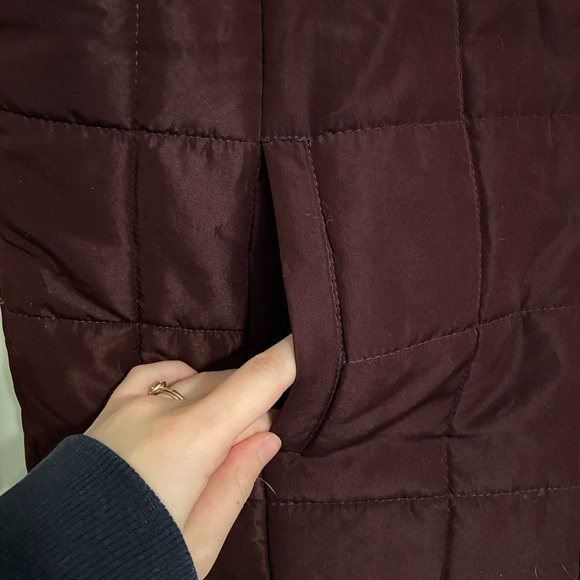 New York & Company women’s deep purple light‎ padding puffer zip vest pockets XL - Picture 5 of 8